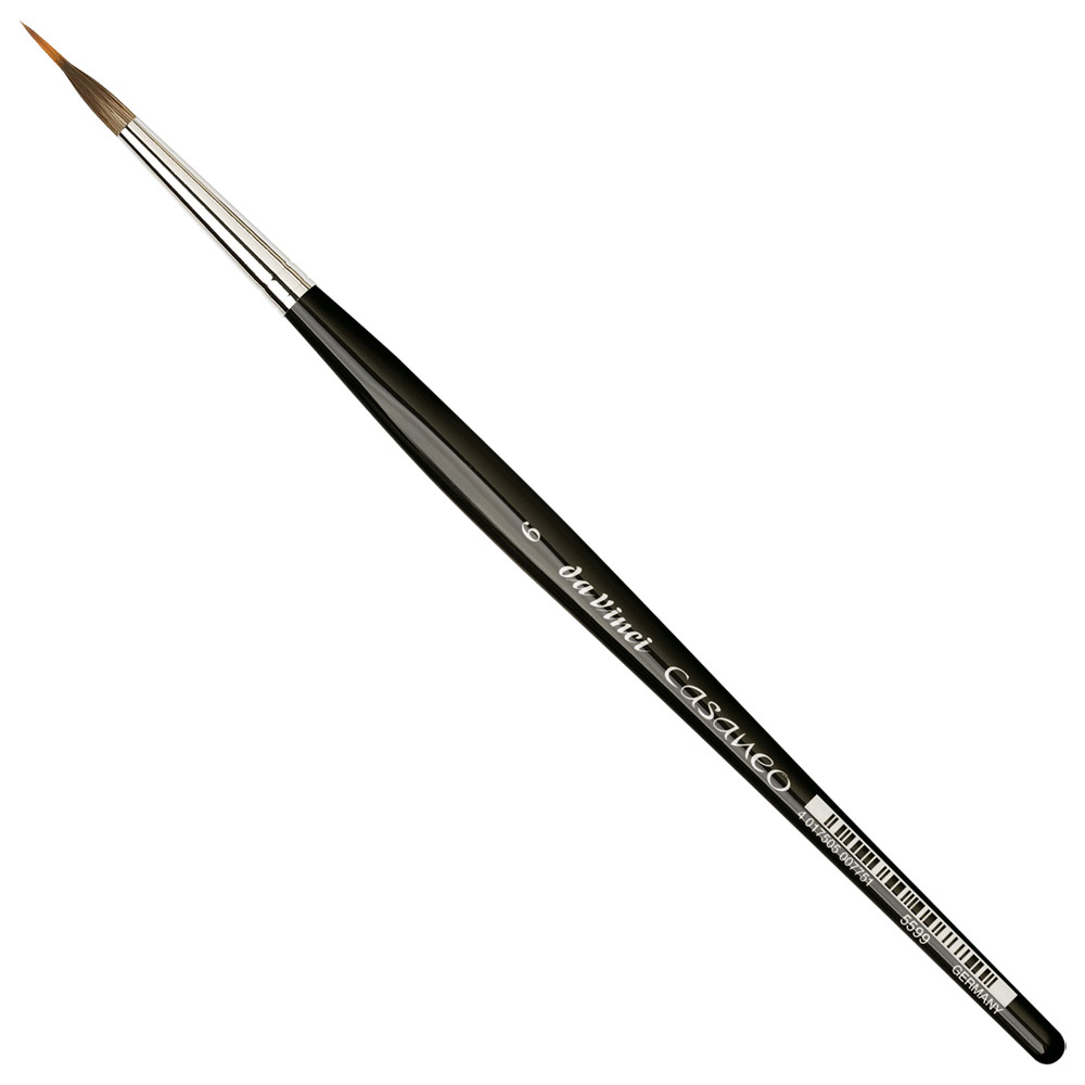 Da Vinci Casaneo Synthetic Watercolor Brush Series 5599 Inlaid Liner #6