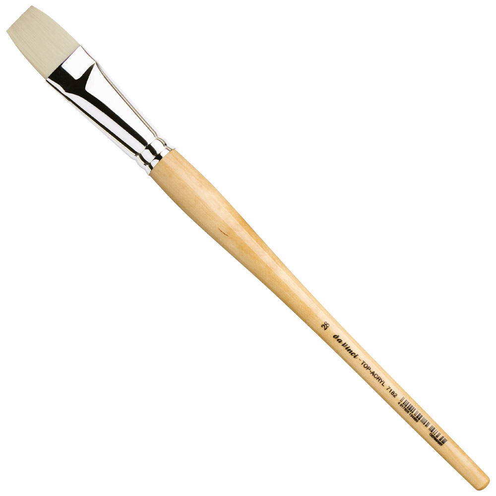 Da Vinci TOP-ACRYL White Synthetic Brush Series 7182 Bright #28
