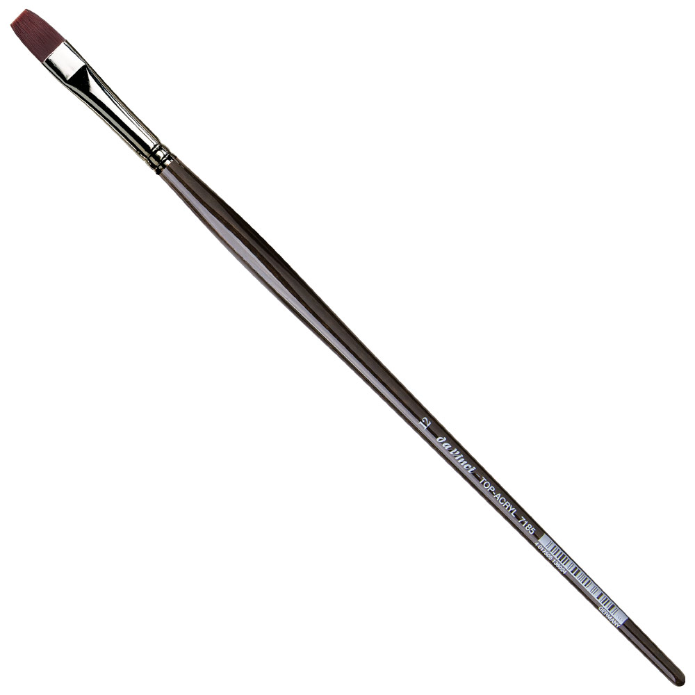 Da Vinci Top-Acryl Red-Brown Synthetic Long Brush Series 7185 Bright #12