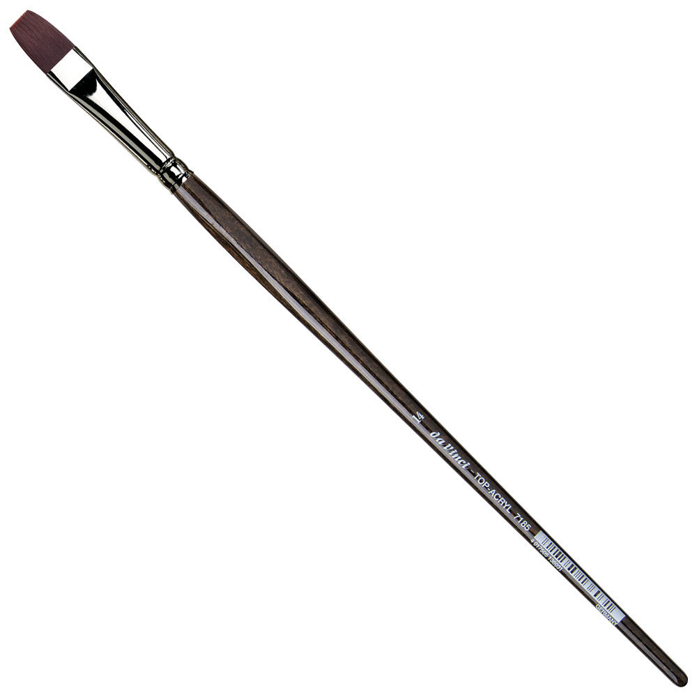 Da Vinci TOP-ACRYL Red-Brown Synthetic Long Brush Series 7185 Bright #14