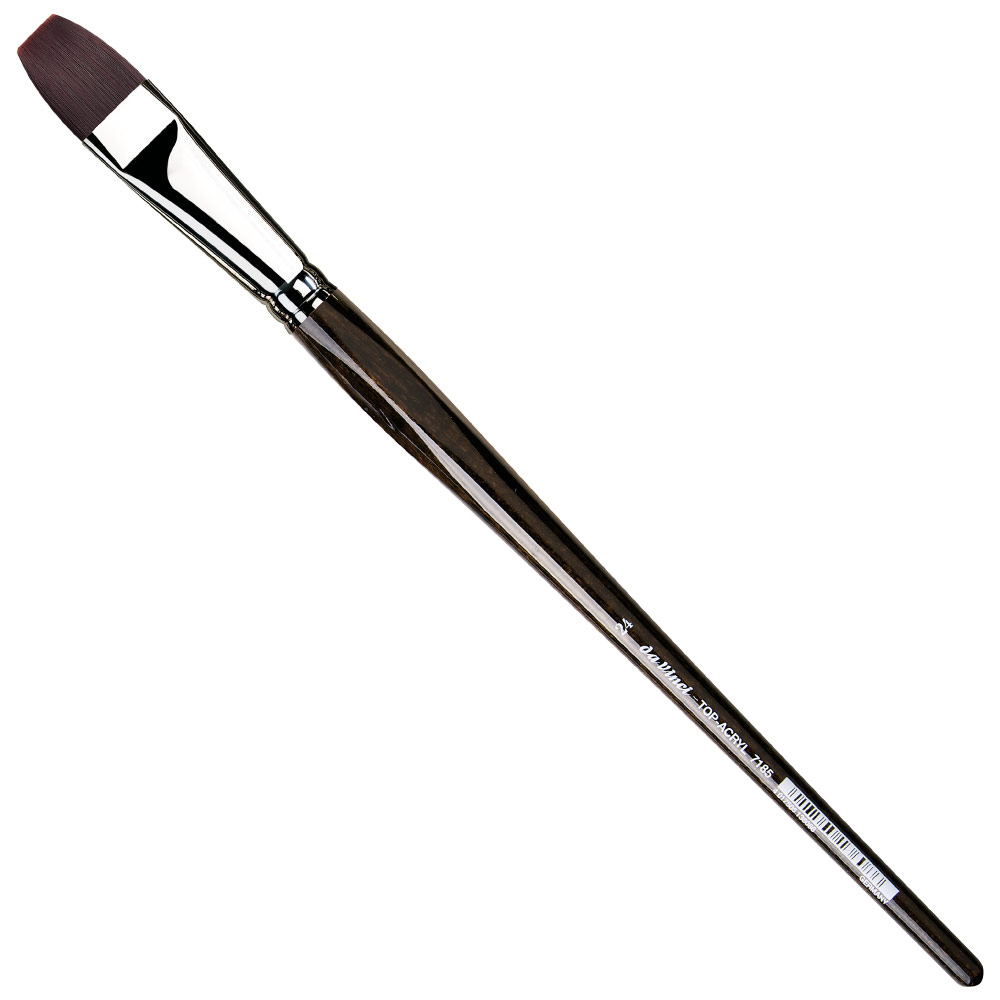 Da Vinci TOP-ACRYL Red-Brown Synthetic Long Brush Series 7185 Bright #24