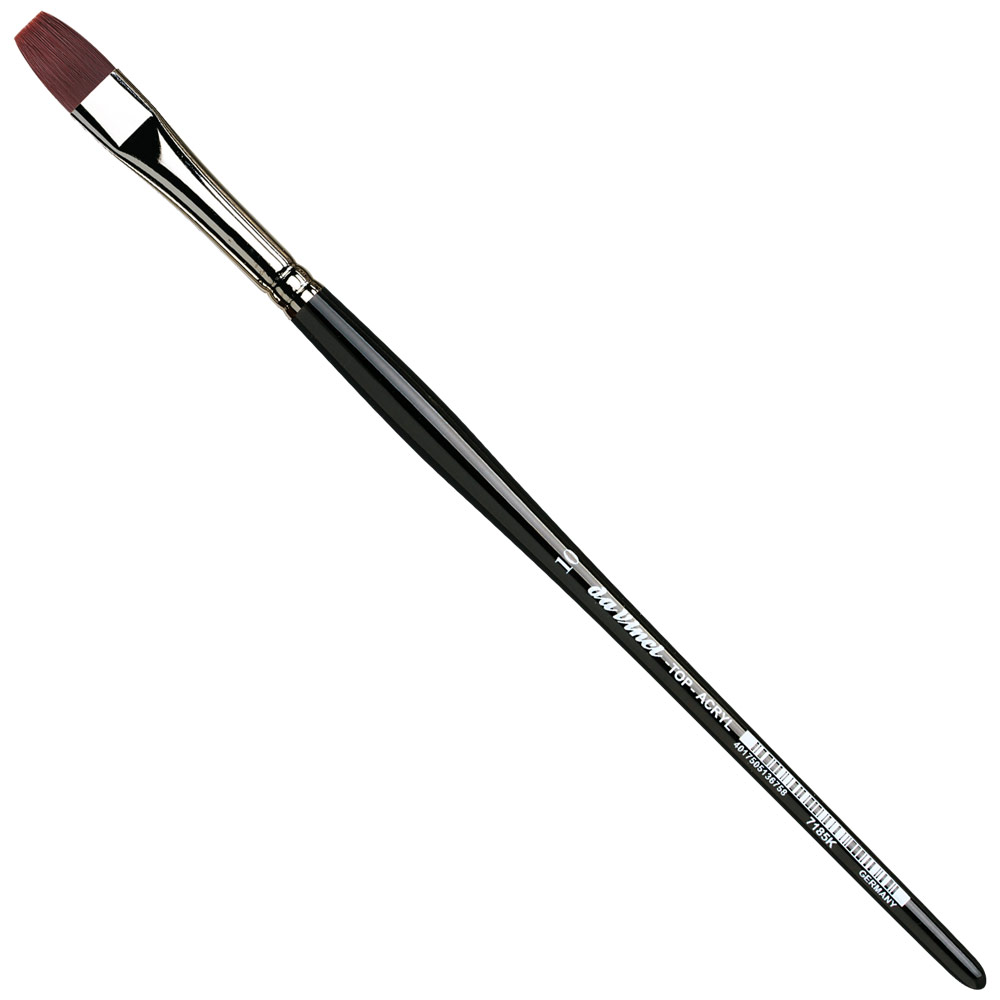 Da Vinci TOP-ACRYL Red-Brown Synthetic Short Brush Series 7185K Bright #10