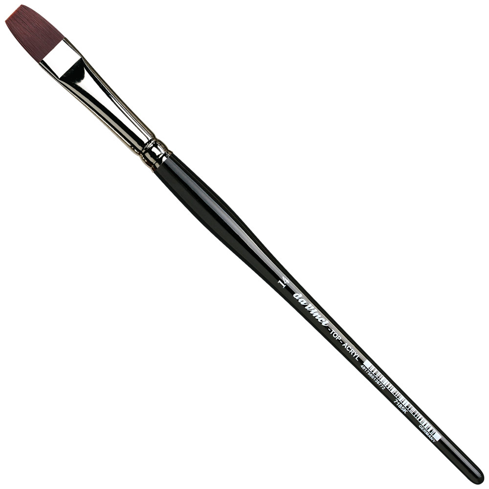 Da Vinci TOP-ACRYL Red-Brown Synthetic Short Brush Series 7185K Bright #14