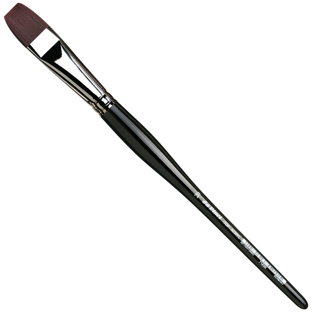 Da Vinci TOP-ACRYL Red-Brown Synthetic Short Brush Series 7185K Bright #20