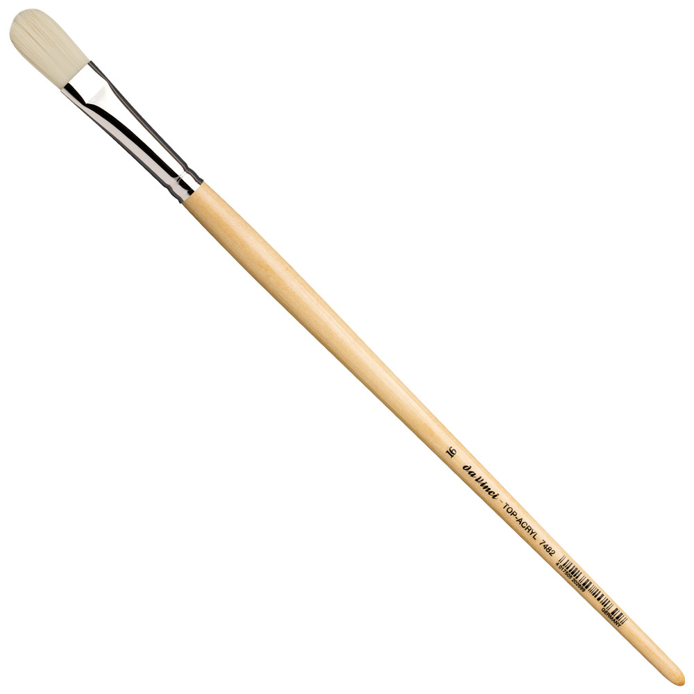 Da Vinci Top-Acryl White Synthetic Brush Series 7482 Filbert #16