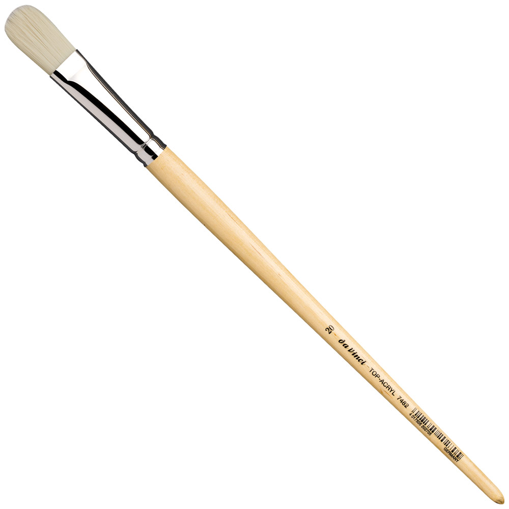 Da Vinci Top-Acryl White Synthetic Brush Series 7482 Filbert #20