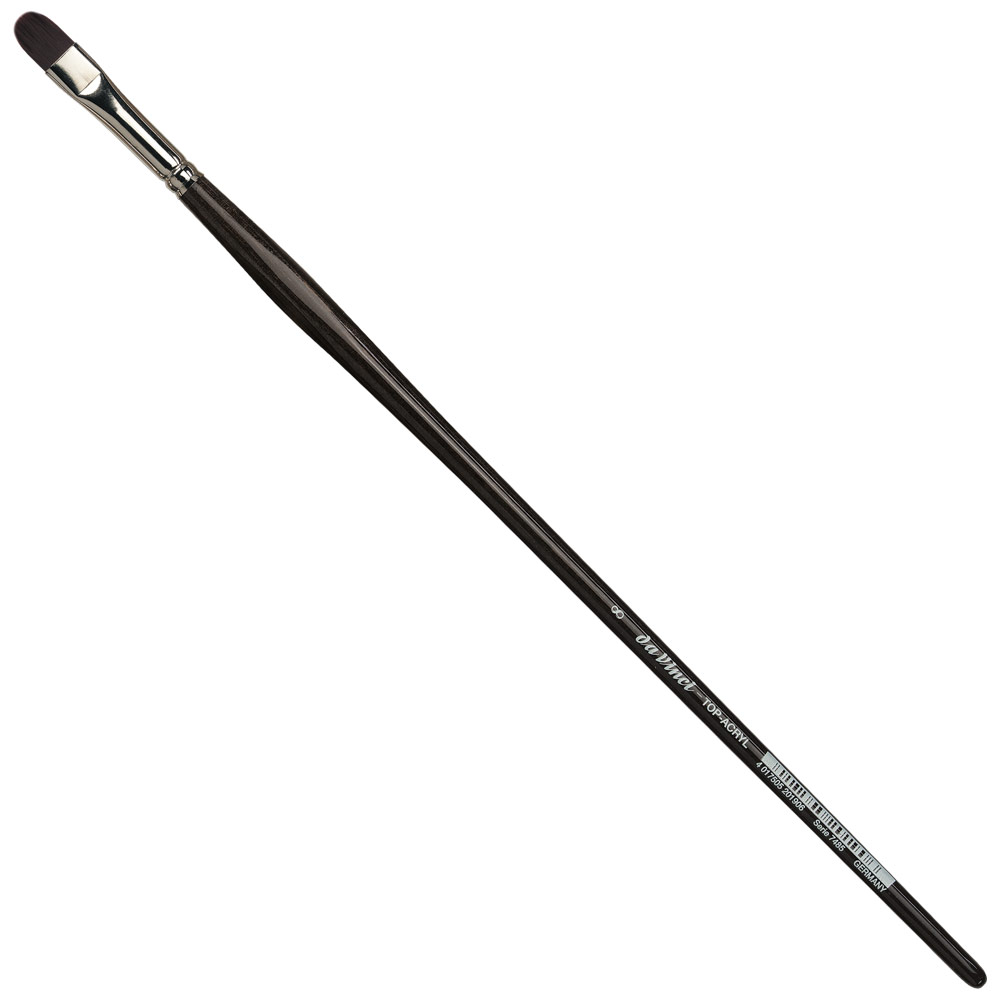 Da Vinci Top-Acryl Red-Brown Synthetic Long Brush Series 7485 Filbert #8