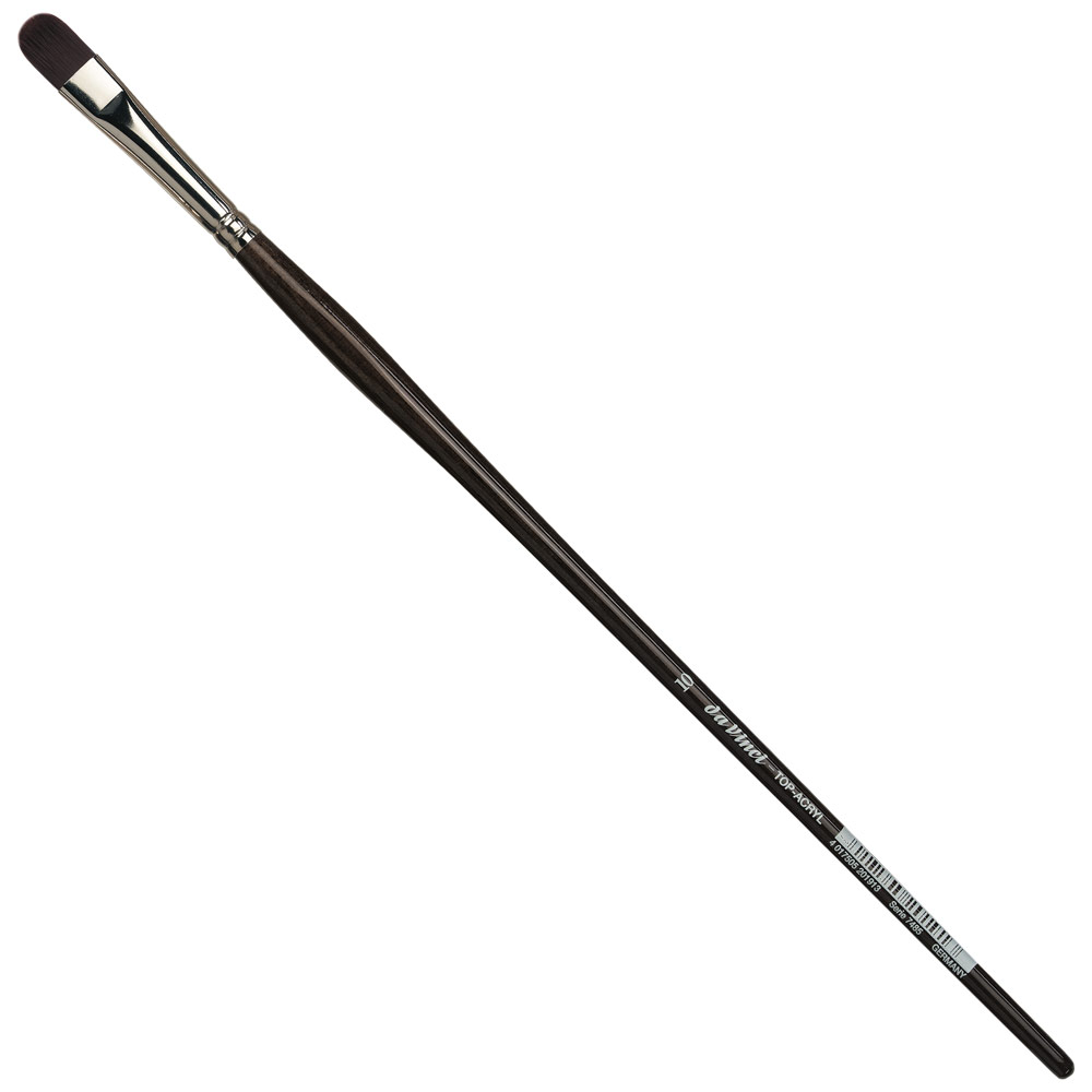 Da Vinci Top-Acryl Red-Brown Synthetic Long Brush Series 7485 Filbert #10