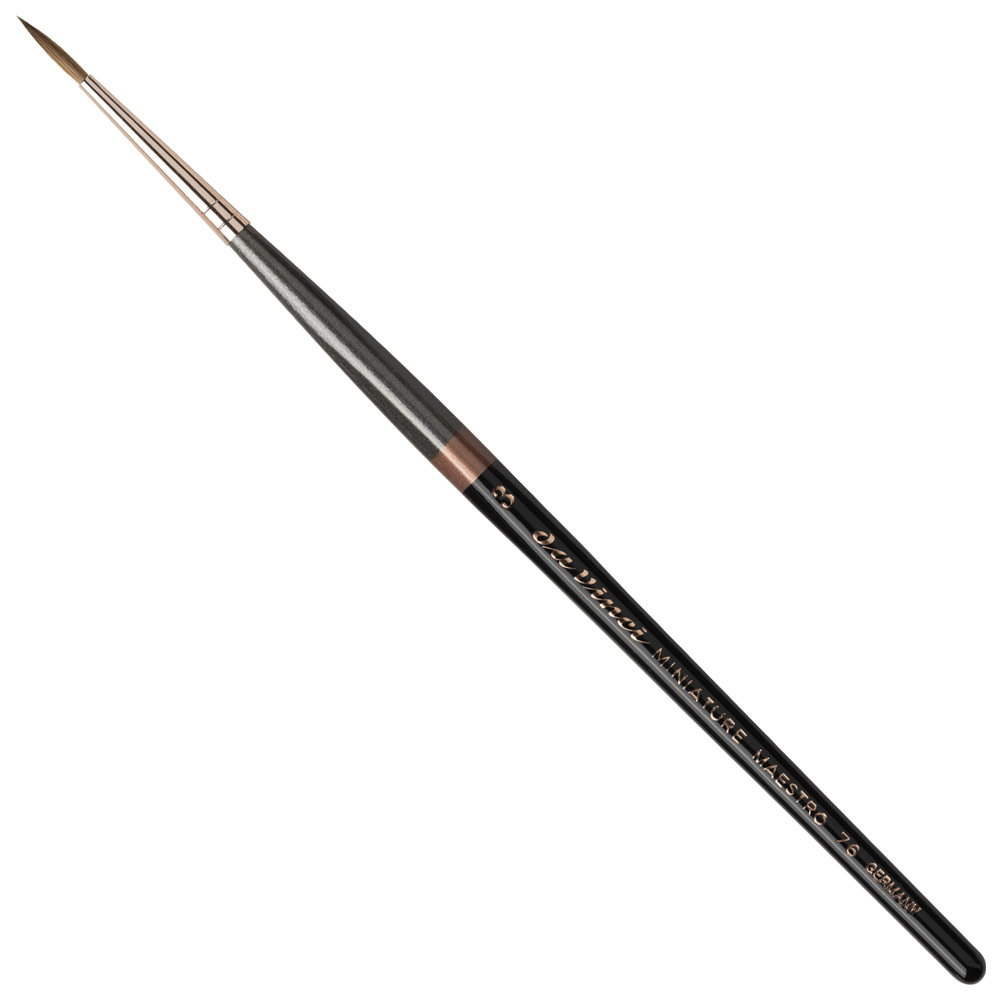 Da Vinci Miniature Maestro Tobolsky Kolinsky Brush Series 76 Short Round #3