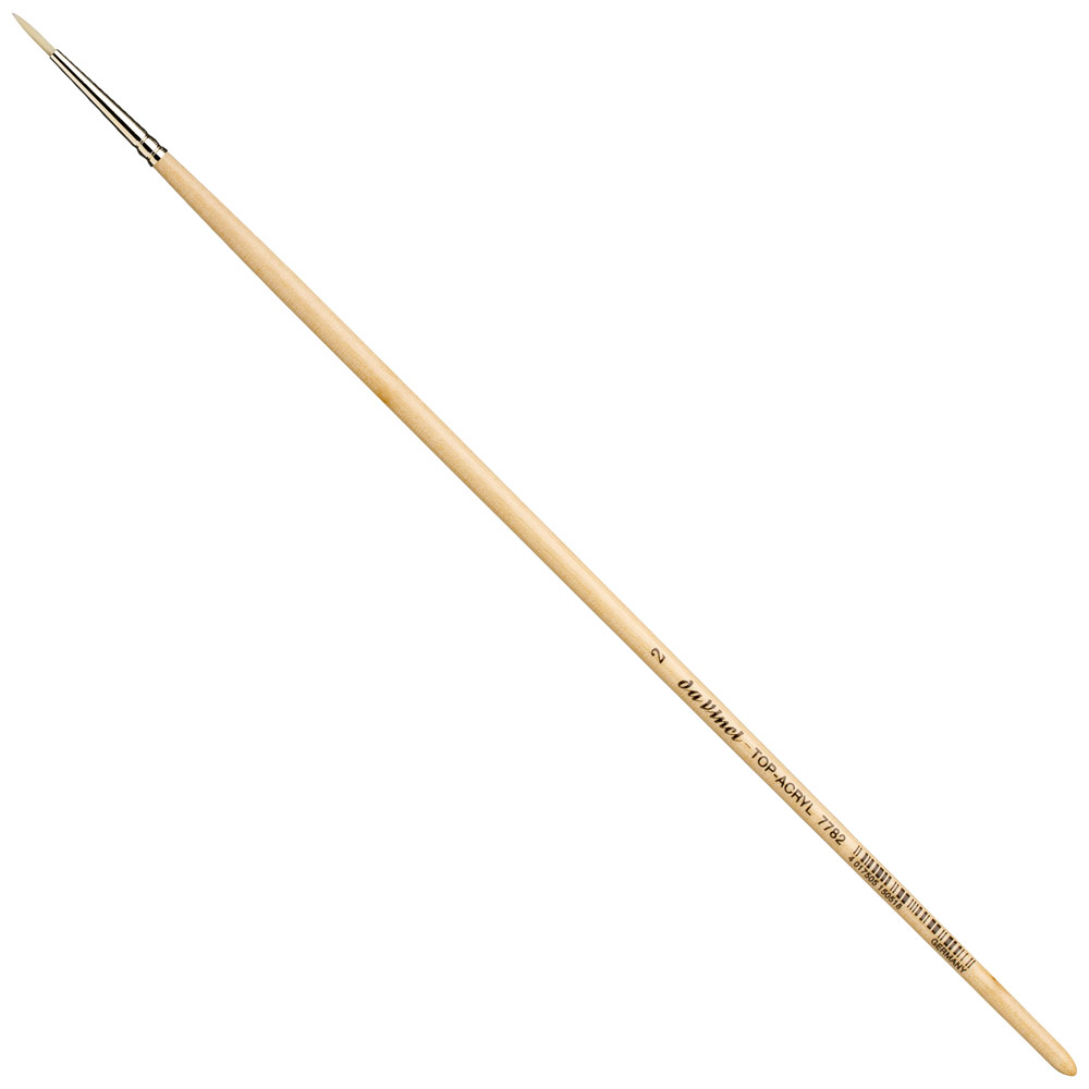 Da Vinci Top-Acryl White Synthetic Brush Series 7782 Round #2
