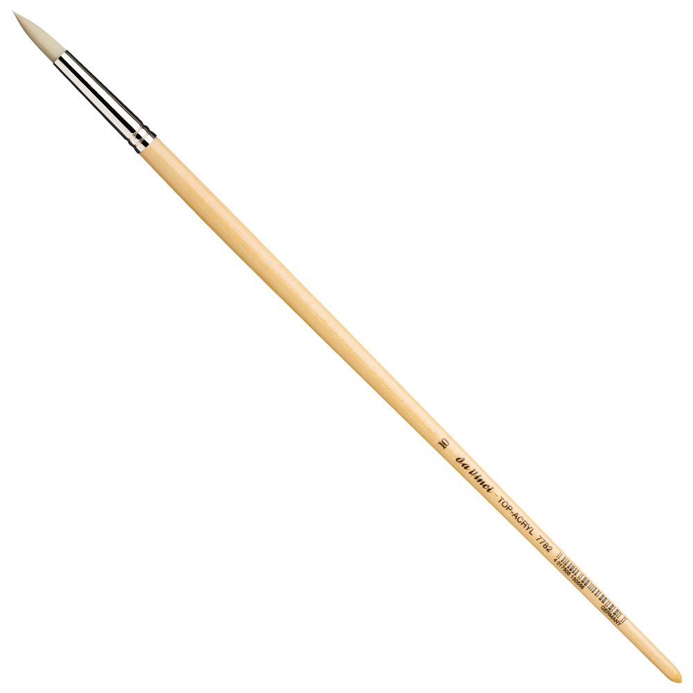 Da Vinci Top-Acryl White Synthetic Brush Series 7782 Round #10