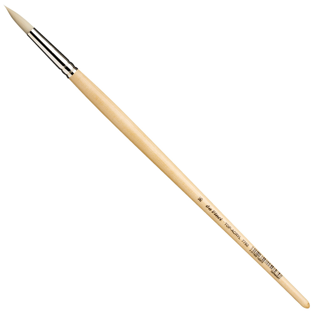 Da Vinci Top-Acryl White Synthetic Brush Series 7782 Round #16
