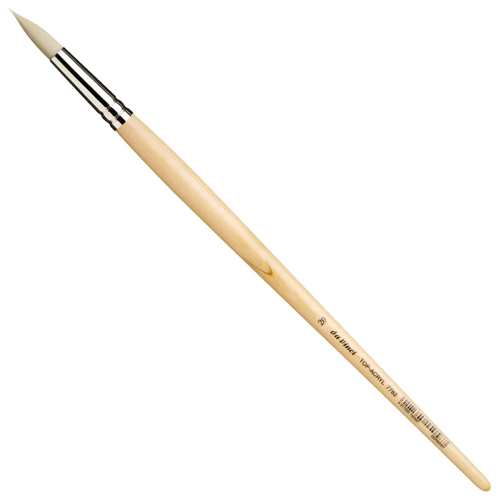 Da Vinci Top-Acryl White Synthetic Brush Series 7782 Round #20