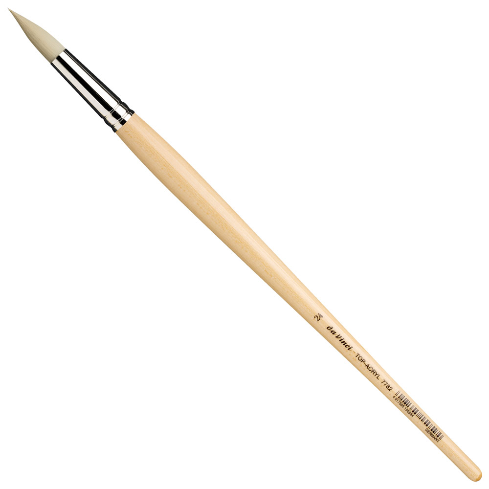 Da Vinci Top-Acryl White Synthetic Brush Series 7782 Round #24