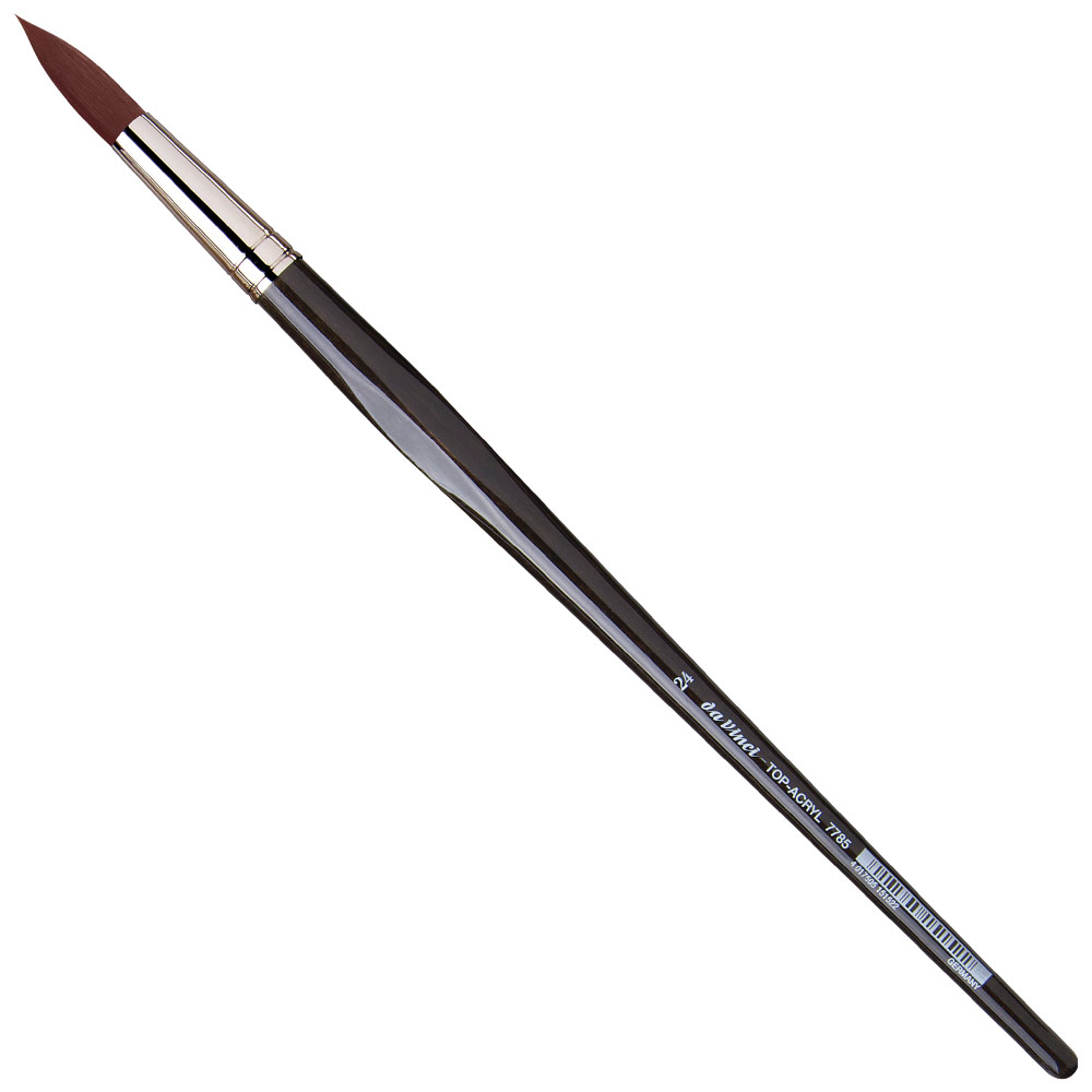 Da Vinci Top-Acryl Red-Brown Synthetic Long Brush Series 7785 Round #24