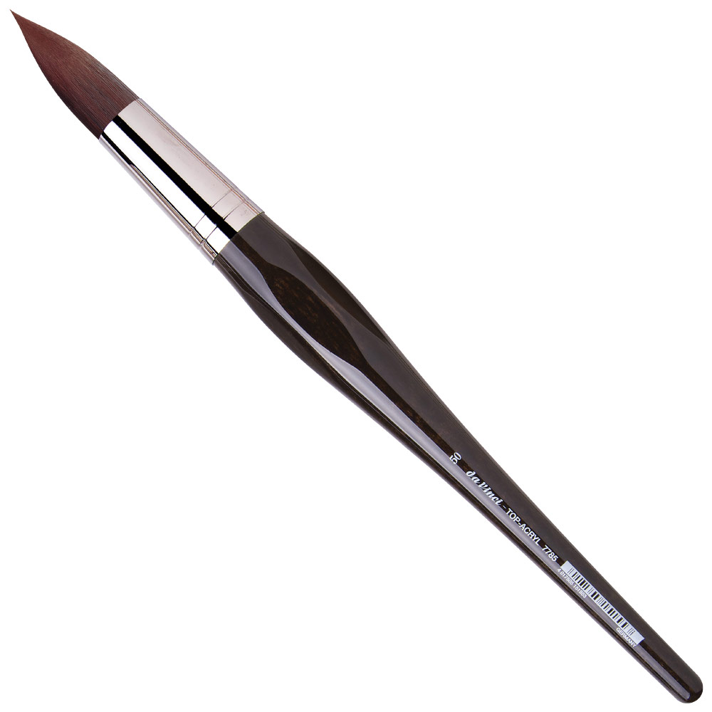Da Vinci Top-Acryl Red-Brown Synthetic Long Brush Series 7785 Round #50