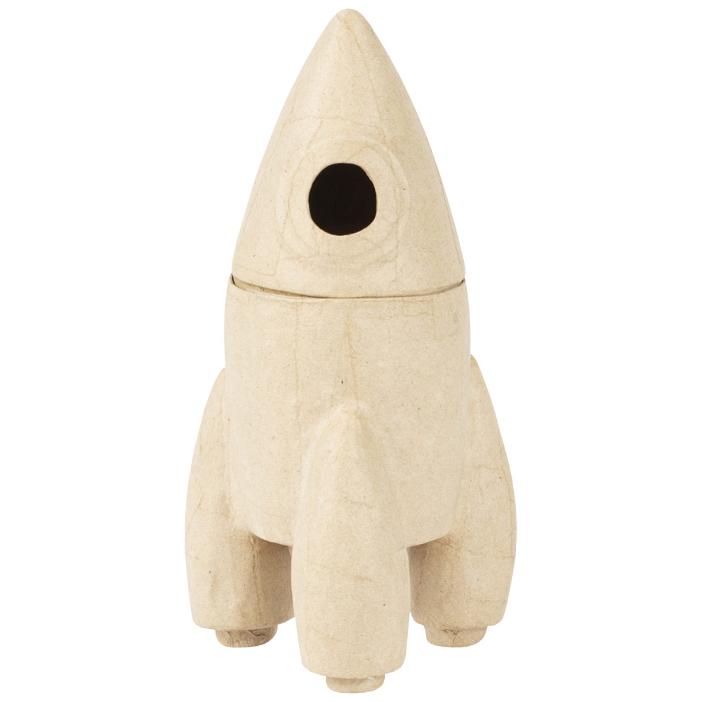 Decopatch Paper Mache Box Rocket Ship
