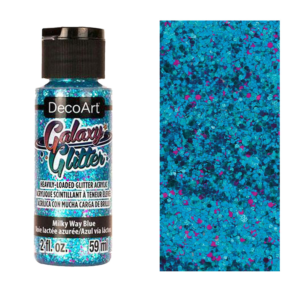 DecoArt Galaxy Glitter 2oz Milky Way Blue