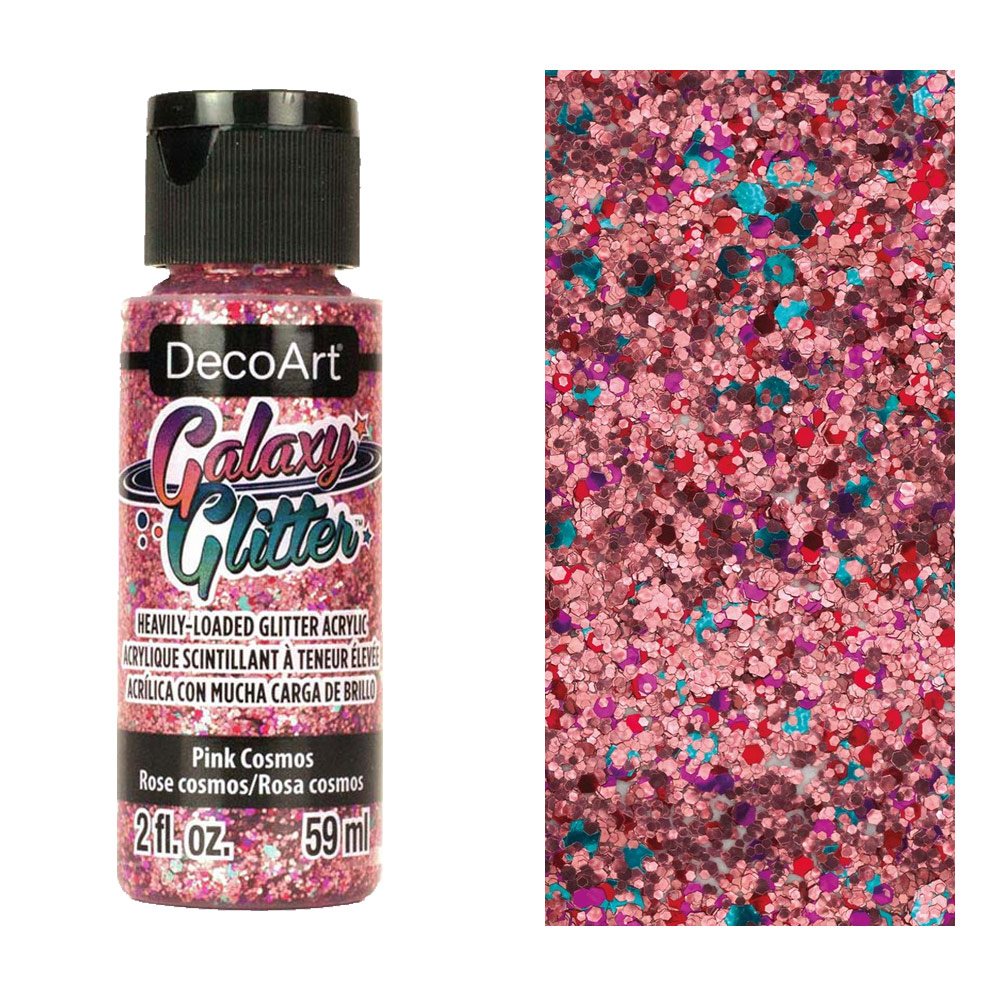 DecoArt Galaxy Glitter 2oz Pink Cosmos