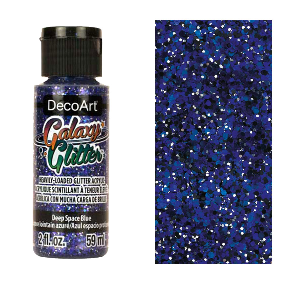 Decoart Galaxy Glitter Value Pack 8/Pkg-Multi-Color