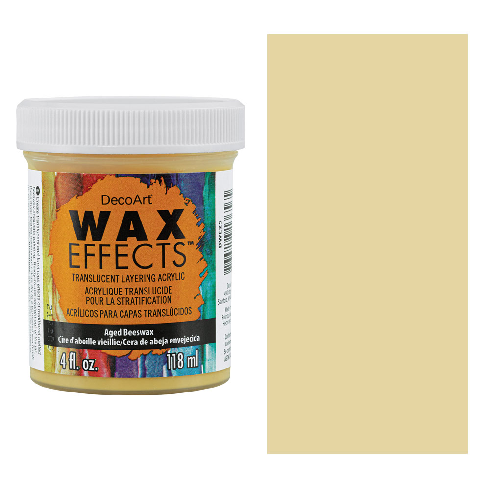 DecoArt Wax Effects Layering Acrylic 4oz Aged Beeswax