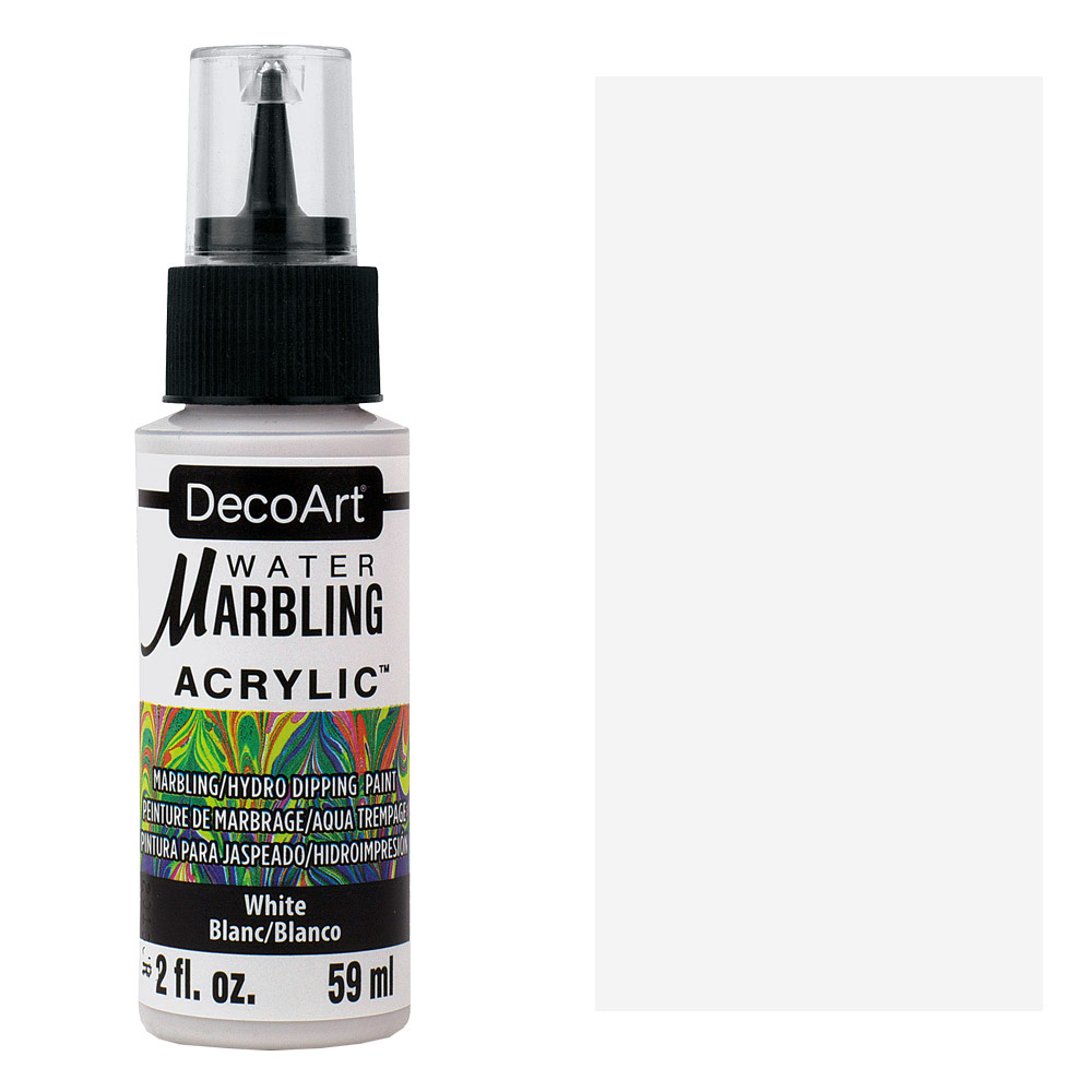 DecoArt Water Marbling Acrylic Paint 59ml White
