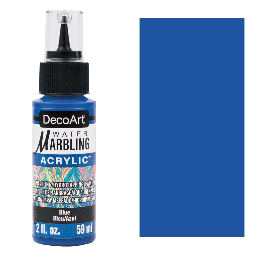 DecoArt Water Marbling Acrylic Paint 59ml Blue