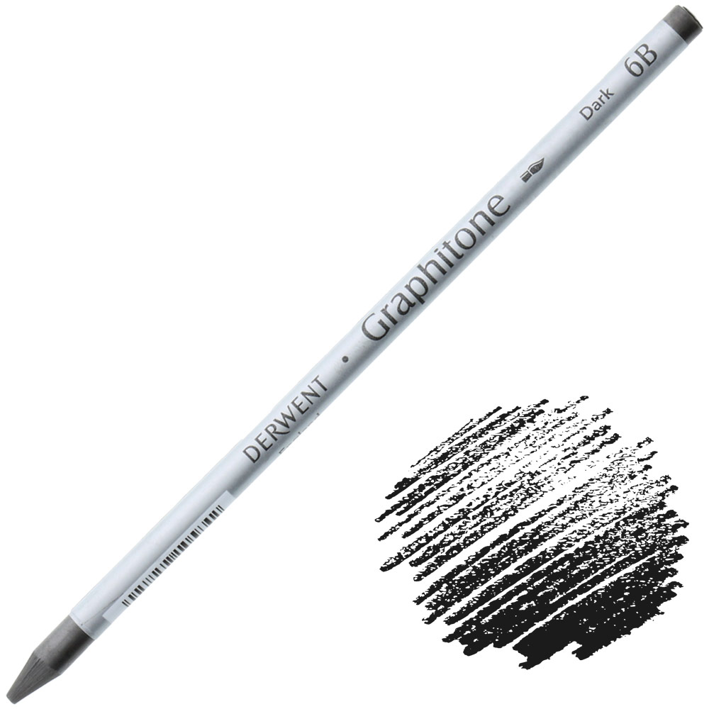 Derwent Graphitone Water-Soluble Graphite Pencil 6B