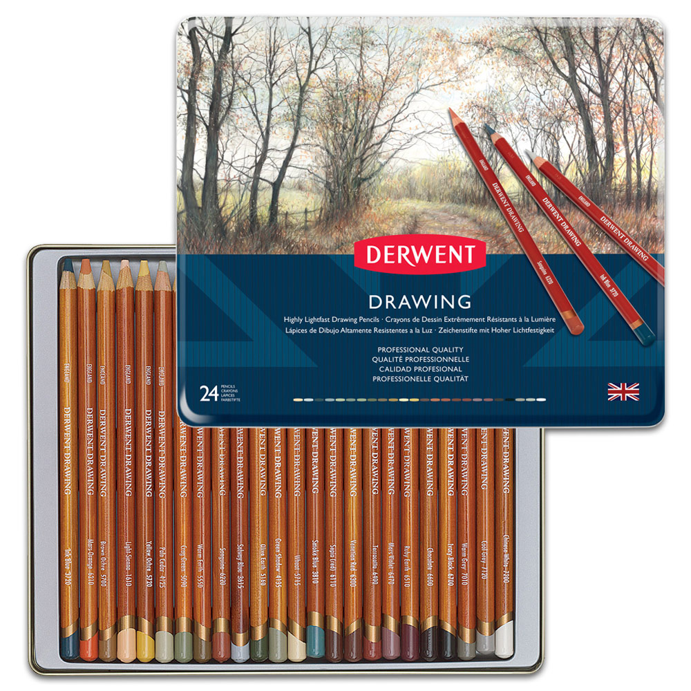 Derwent Drawing 24 Pencil Set