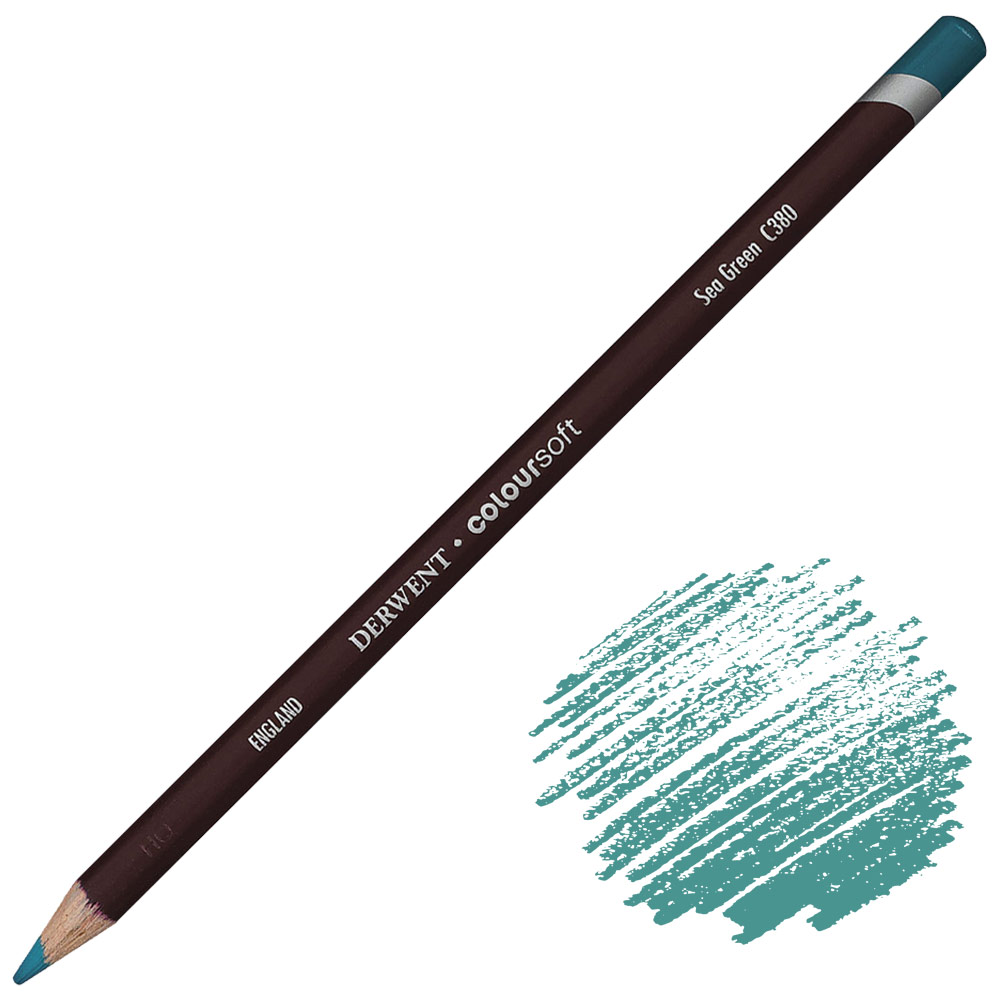 Derwent Coloursoft Color Pencil Sea Green