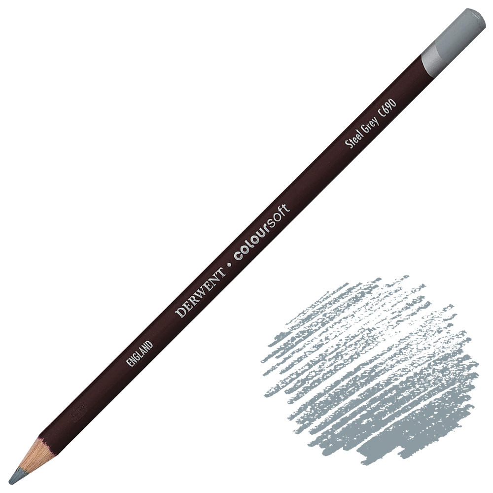 Derwent Coloursoft Color Pencil Steel Grey