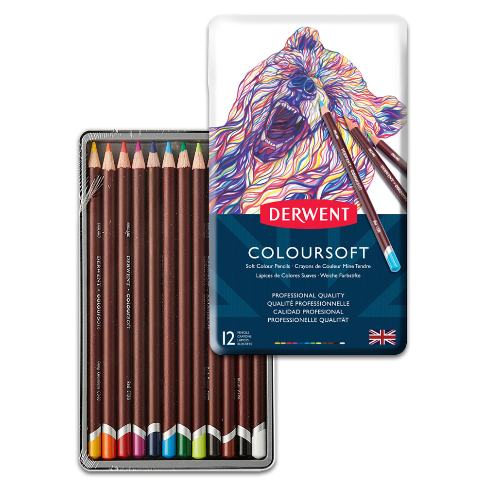 Derwent Coloursoft Color Pencil 12 Set