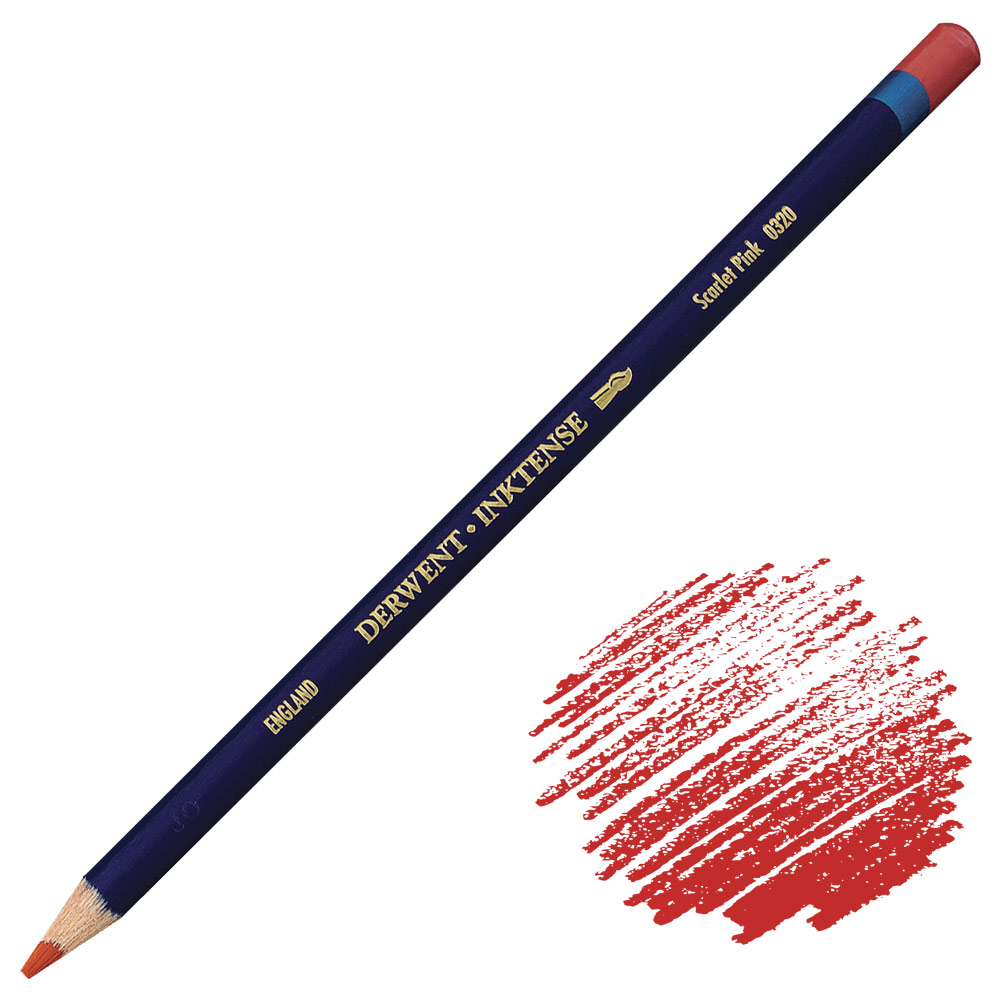 Derwent Inktense Water-Soluble Ink Pencil Scarlet Pink