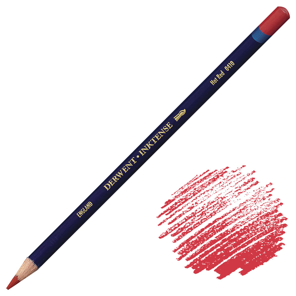 Derwent Inktense Water-Soluble Ink Pencil Hot Red