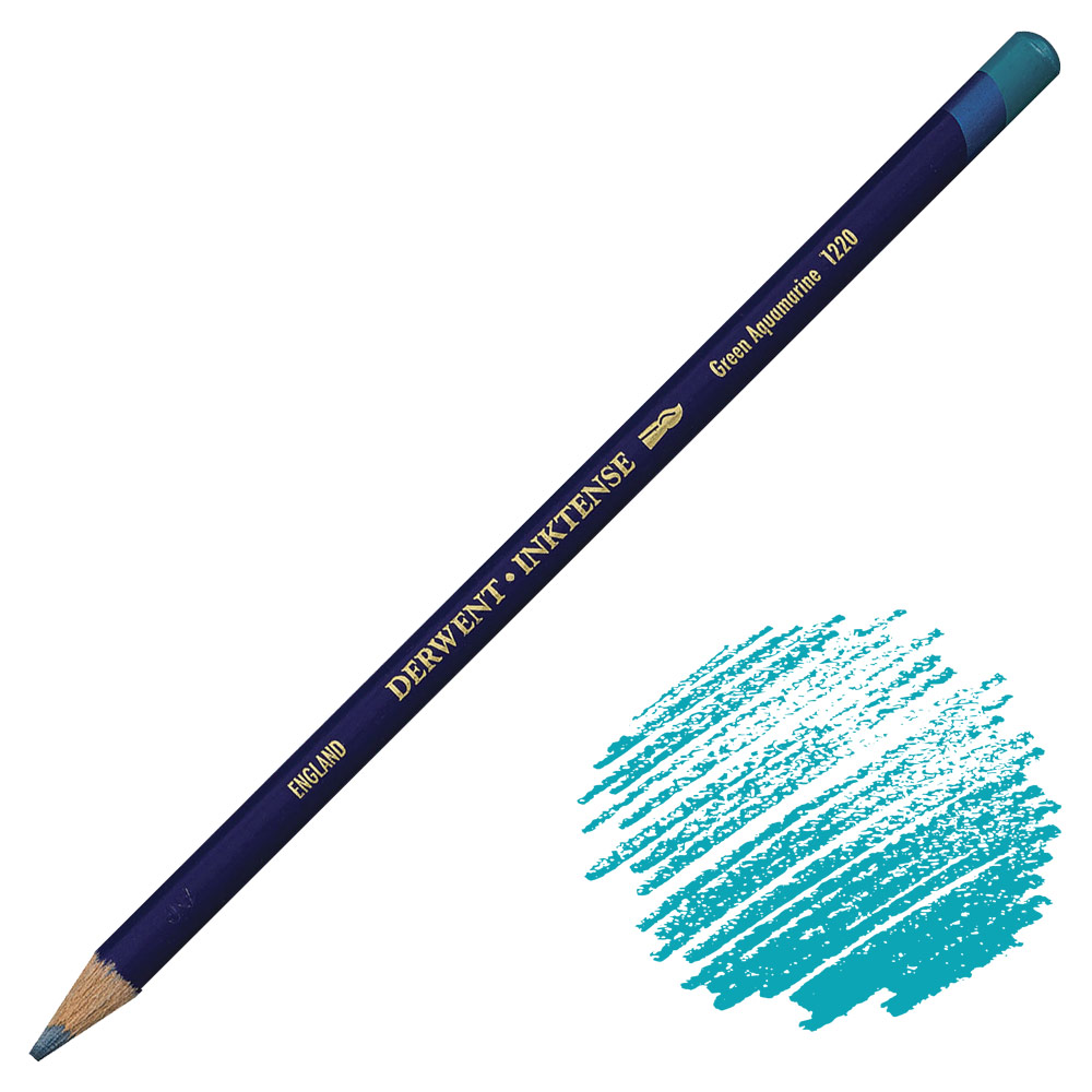 Derwent Inktense Water-Soluble Ink Pencil Green Aquamarine