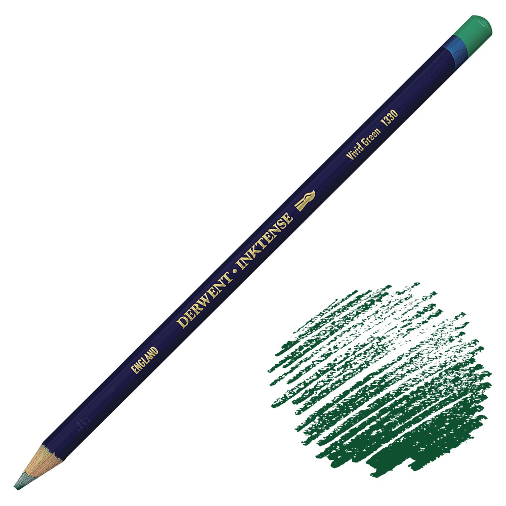 Derwent Inktense Water-Soluble Ink Pencil Vivid Green