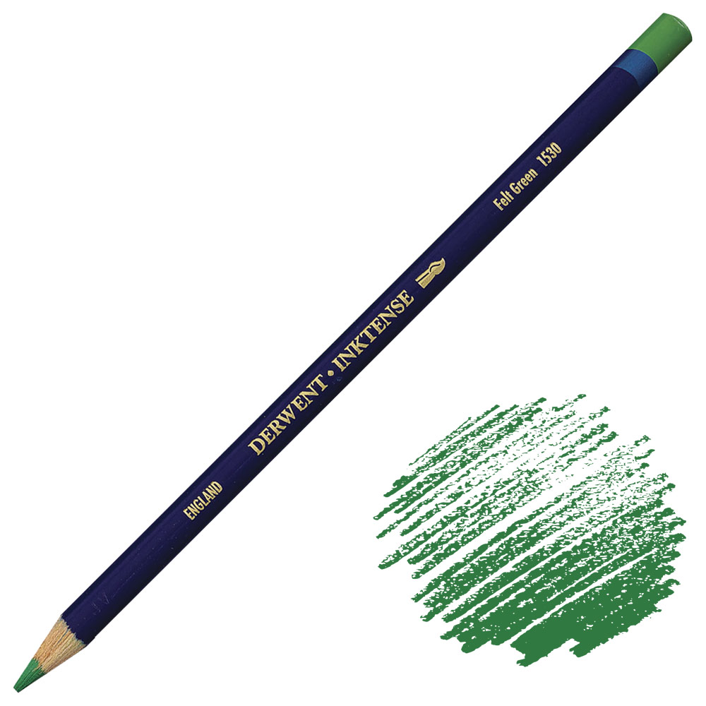 Derwent Inktense Water-Soluble Ink Pencil Felt Green