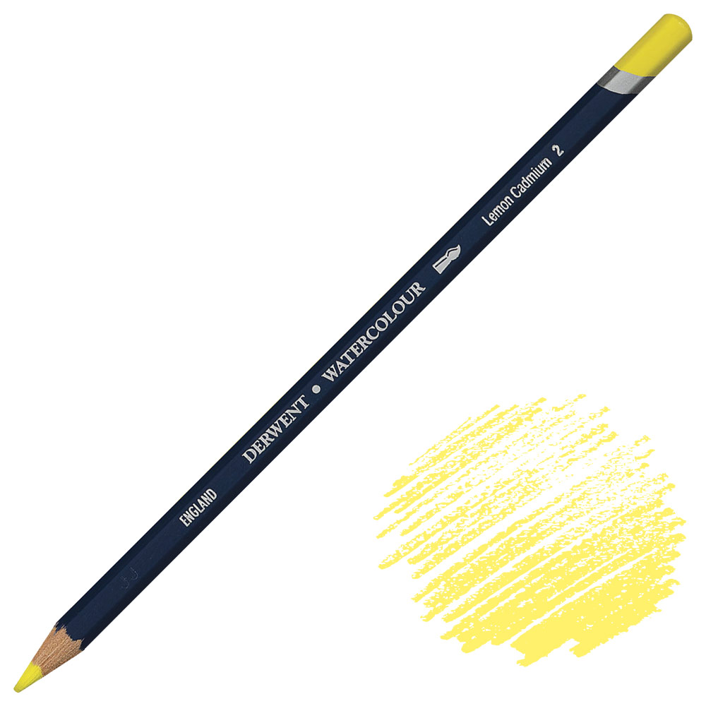 Derwent Watercolour Water-Soluble Color Pencil Lemon Cadmium