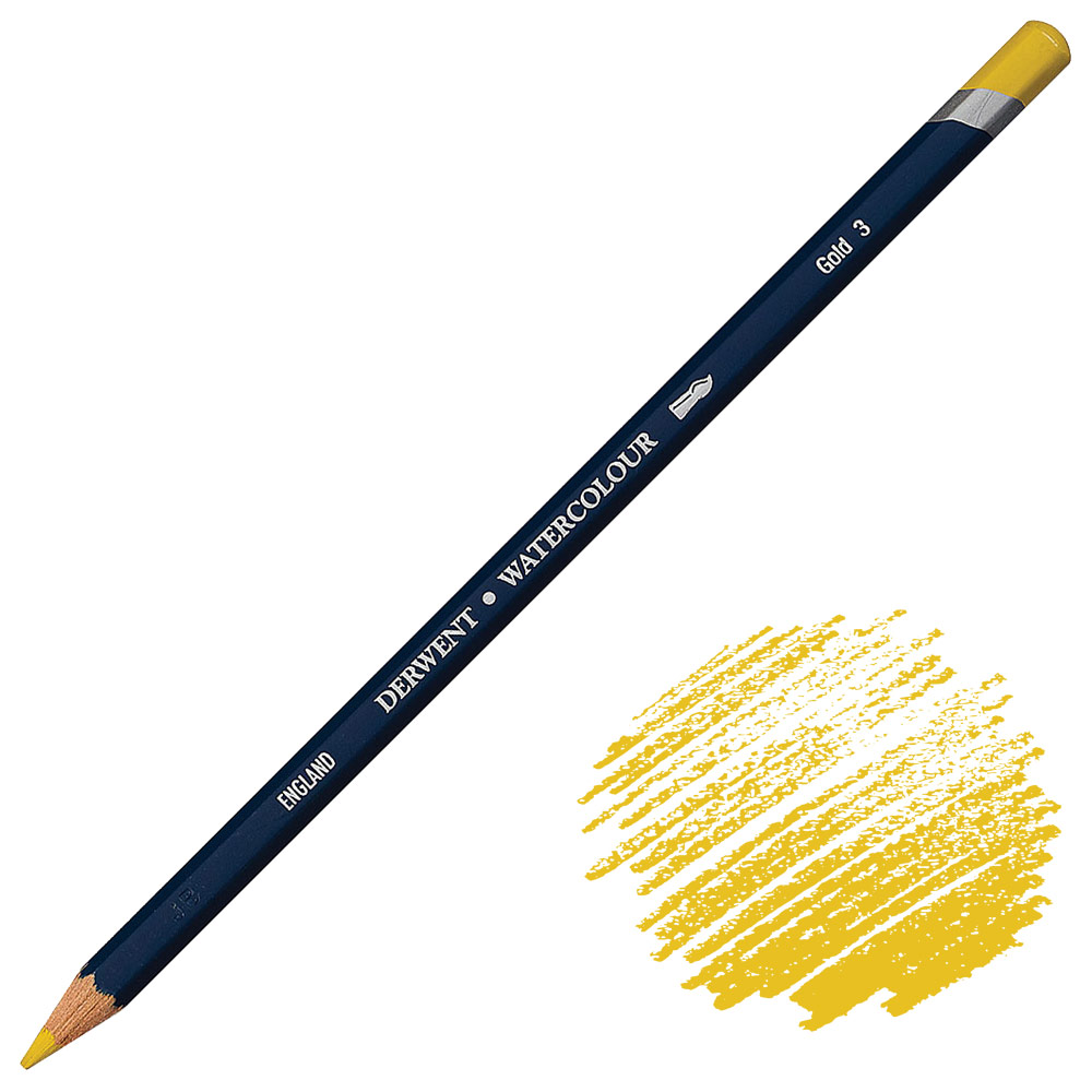 Derwent Watercolour Water-Soluble Color Pencil Gold