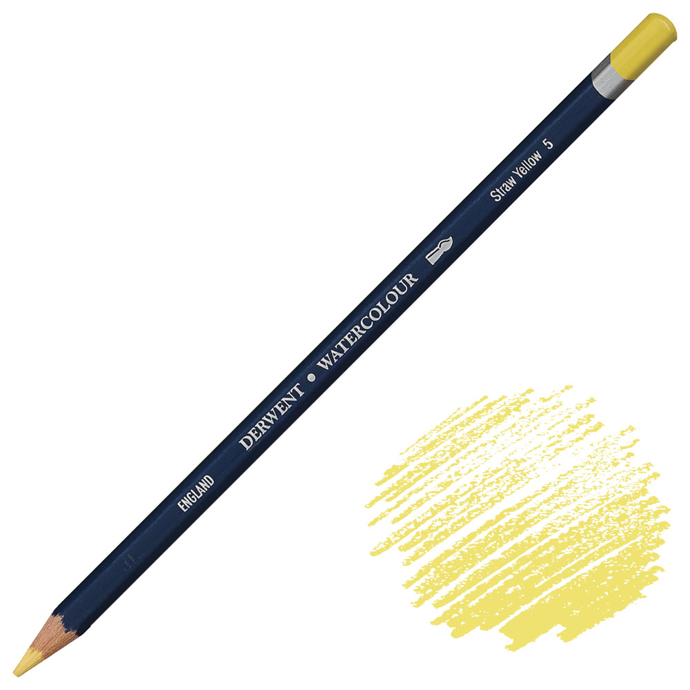 Derwent Watercolour Water-Soluble Color Pencil Straw Yellow