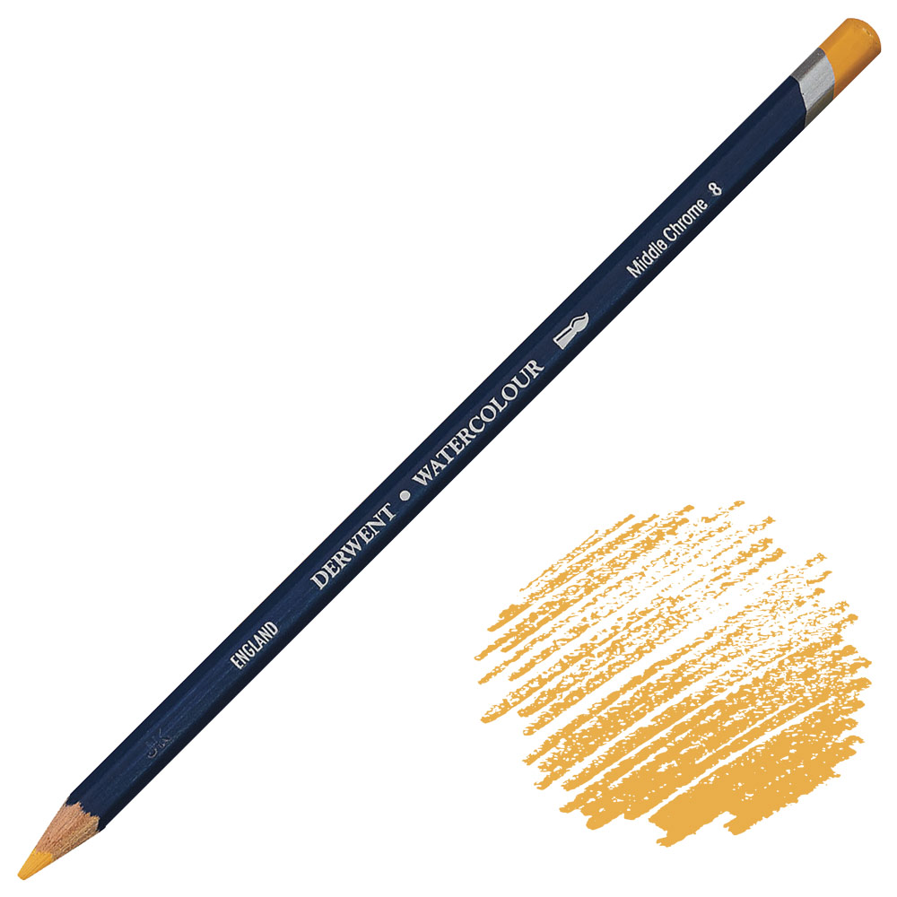 Derwent Watercolour Water-Soluble Color Pencil Middle Chrome