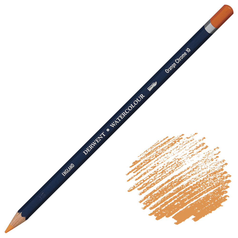 Derwent Watercolour Water-Soluble Color Pencil Orange Chrome
