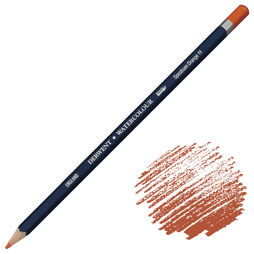 Derwent Watercolour Water-Soluble Color Pencil Spectrum Orange