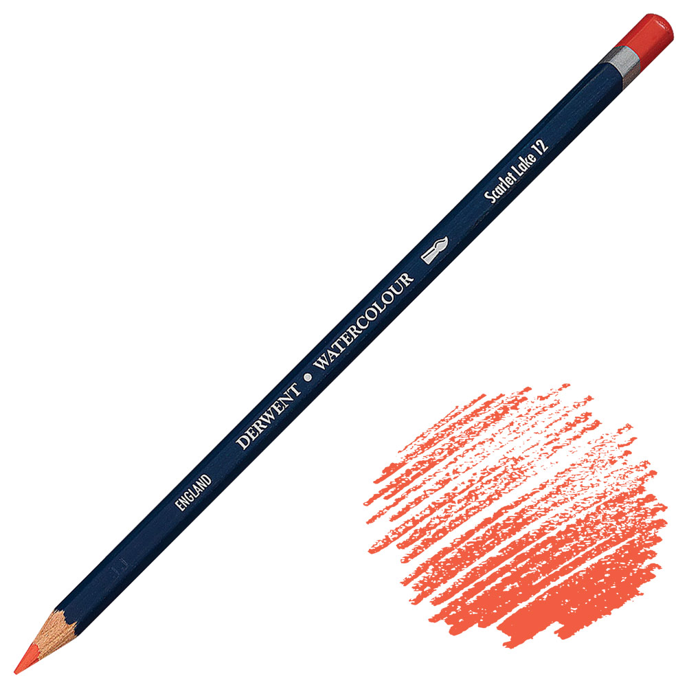 Derwent Watercolour Water-Soluble Color Pencil Scarlet Lake