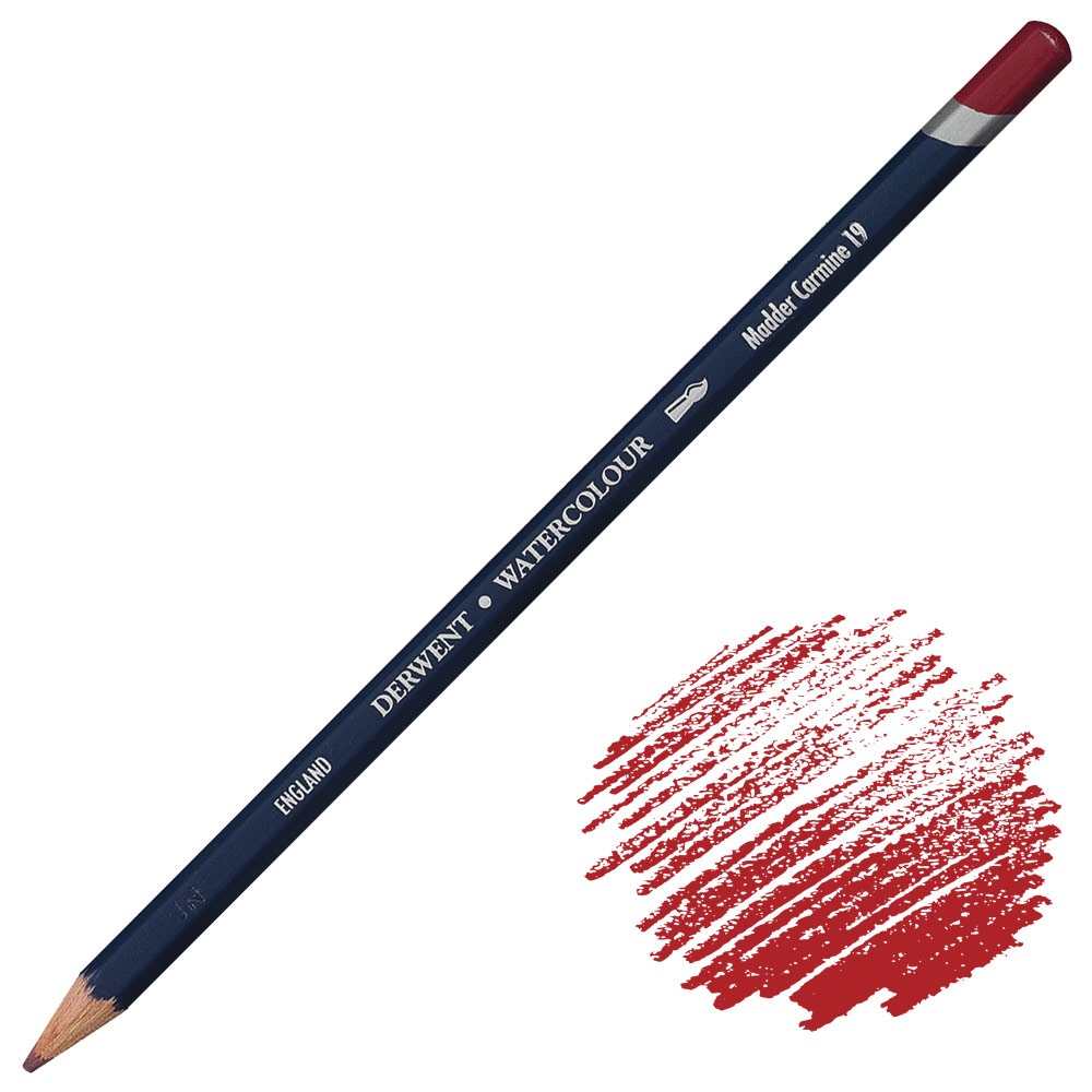 Derwent Watercolour Water-Soluble Color Pencil Madder Carmine
