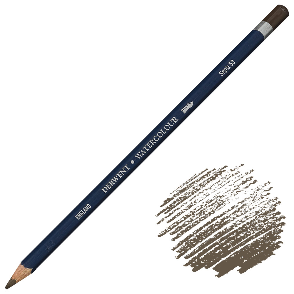 Derwent Watercolour Water-Soluble Color Pencil Sepia