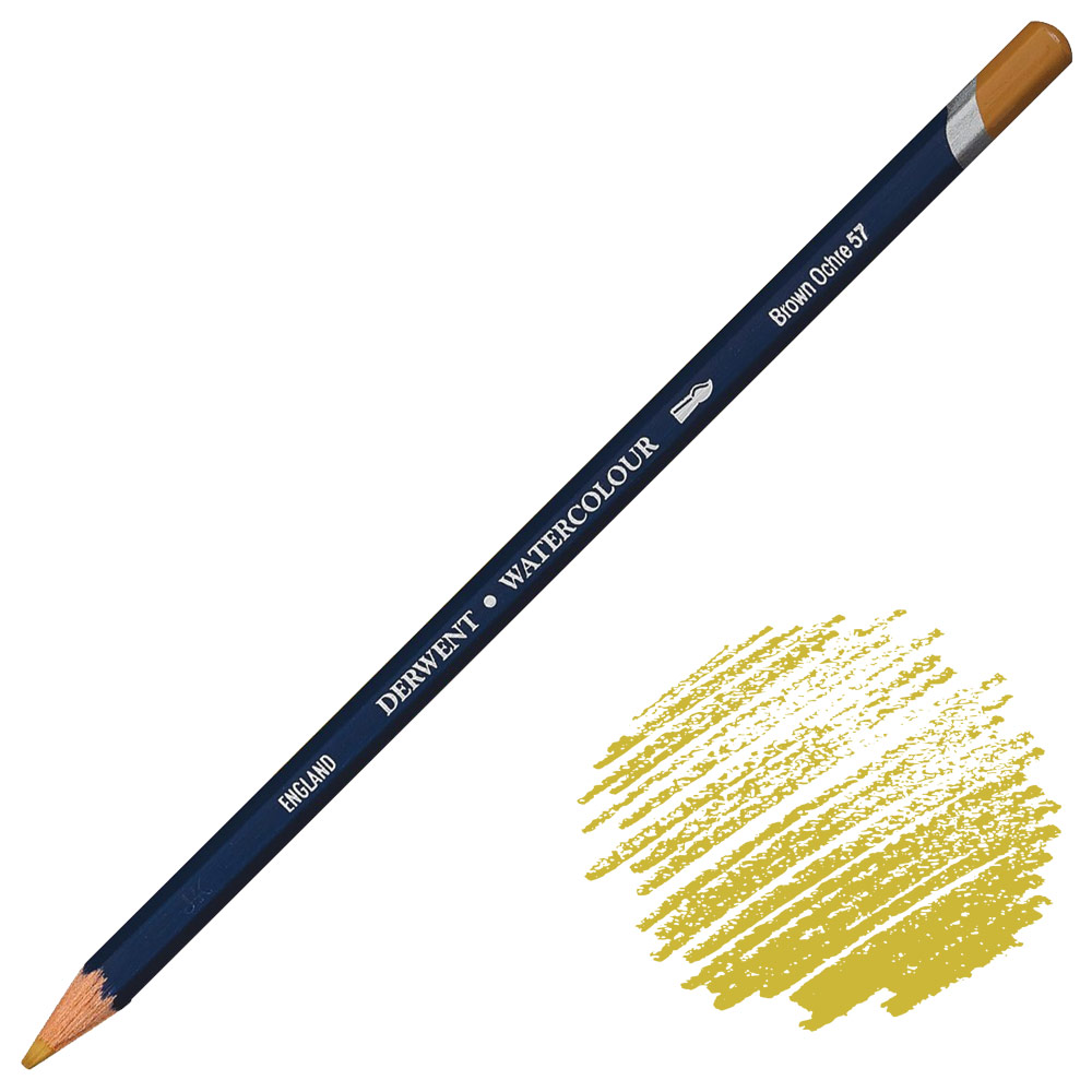 Derwent Watercolour Water-Soluble Color Pencil Brown Ochre