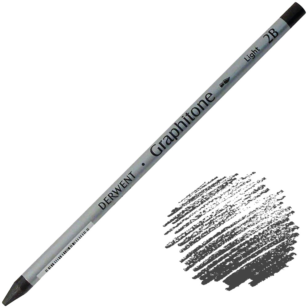 Derwent Graphitone Water-Soluble Graphite Pencil 2B