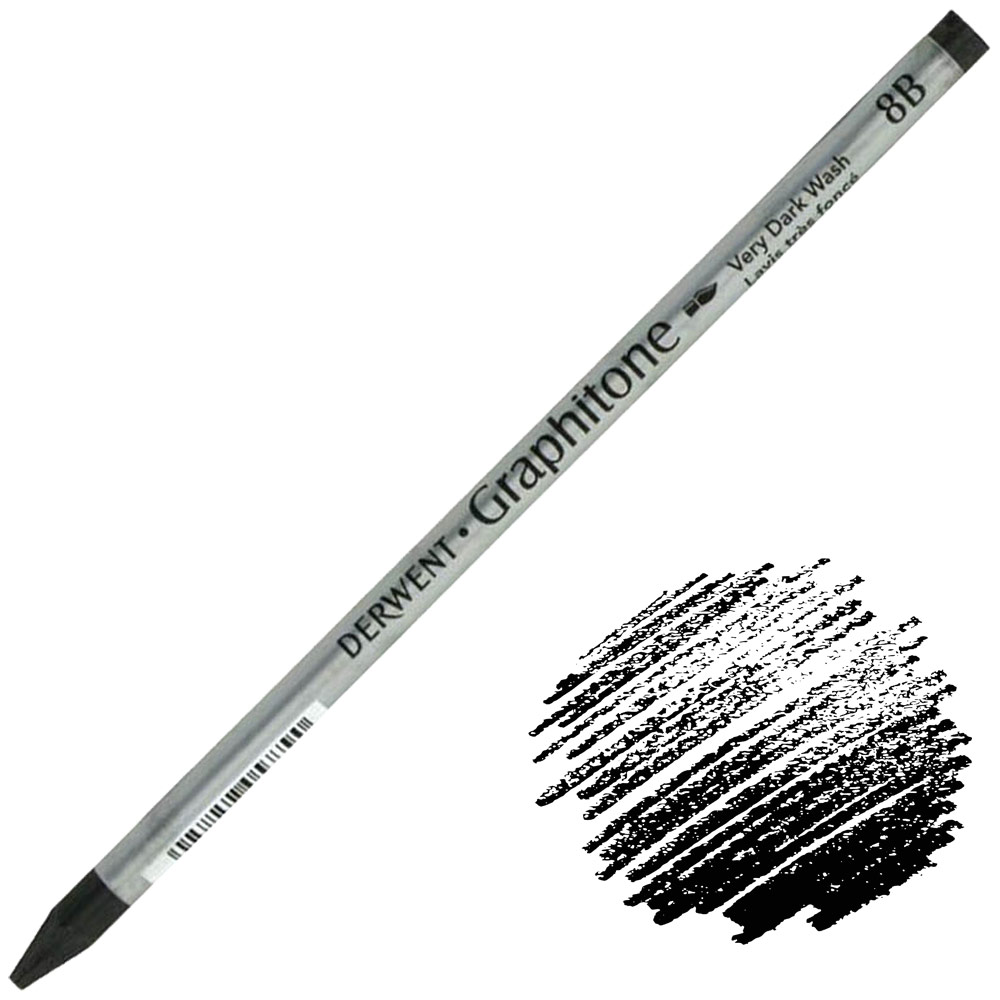 Derwent Graphitone Water-Soluble Graphite Pencil 8B