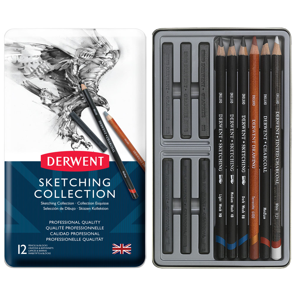 Derwent Sketching Collection 12-Pencil Set